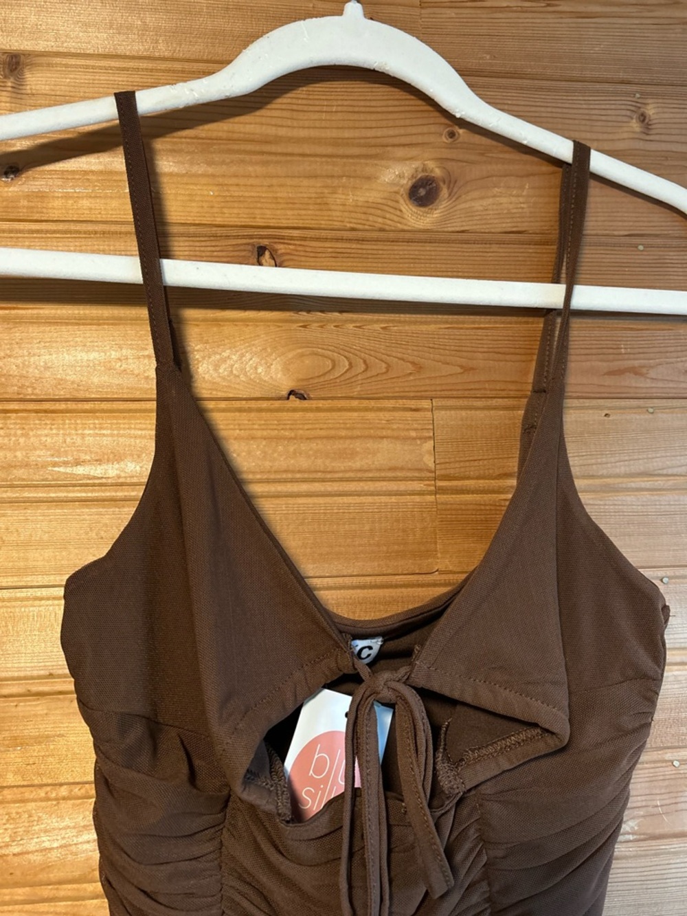 New Brown Corset Style Tank Top - Picture 2 of 14